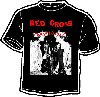 RED CROSS - CEASE TO EXIST TEE SHIRT