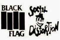 RUBOFF STICKER - BLACK FLAG / SOCIAL DISTORTION STICKER