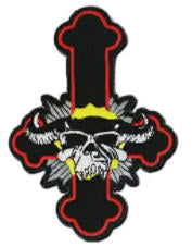 DANZIG - GOD DON'T LIKE IT DIE CUT OUT (CROSS) PATCH