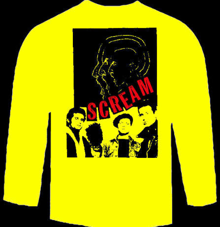 SCREAM BAND PICT LONG SLEEVE TEE SHIRT