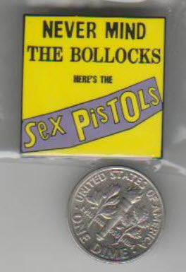SEX PISTOLS - NEVER MIND THE BOLLOCKS ENAMEL PIN BADGE