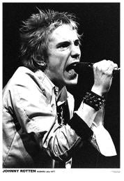 SEX PISTOLS - JOHNNY ROTTEN NORWAY 1977 POSTER – Headline Records