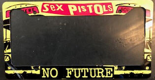 SEX PISTOLS - NO FUTURE LICENSE PLATE