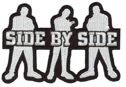 SIDE BY SIDE - LOGO PATCH (DIE CUT) EMBROIDERED PATCH