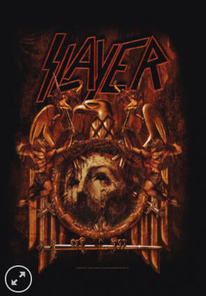 SLAYER - EAGLE REPENTLES FABRIC FLAG BANNER