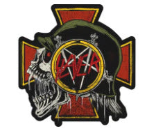 SLAYER - SKULL / IRON CROSS DIE CUT STICKER