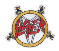 SLAYER - PENTAGRAM LOGO EMBROIDERED DIE CUT PATCH
