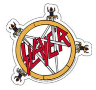 SLAYER - PENTAGRAM LOGO DIE CUT STICKER