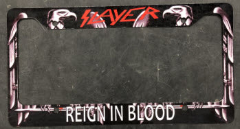 SLAYER - REIGN IN BLOOD LICENSE PLATE