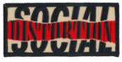 SOCIAL DISTORTION - SOCIAL DISTORTION EMBROIDERED PATCH