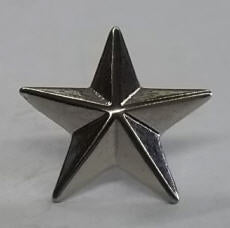 STARS LARGE SILVER (PACK OF 20) - FREE SHIPPING