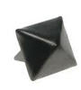 LARGE BLACK PYRAMID STUDS (PACK OF 20) - FREE SHIPPING