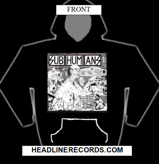 SUBHUMANS - EVOLUTION HOODIE SWEATSHIRT