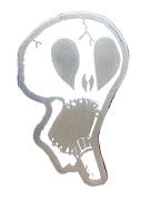 SUBHUMANS - SKULL W/ MICRO BIG 2" ENAMEL PIN BADGE