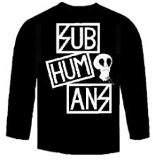 SUBHUMANS - SUB HUM ANS LONG SLEEVE TEE SHIRT