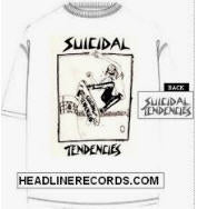 SUICIDAL TENDENCIES - POSSESSED TO SKATE (WHITE SHIRT) TEE SHIRT