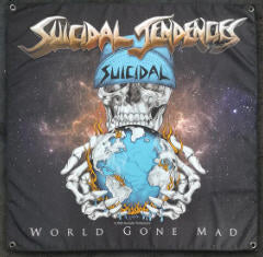 SUICIDAL TENDENCIES - WORLD GONE MAD FABRIC FLAG BANNER