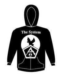 SYSTEM - LOGO HOODIE SWEATSHIRT