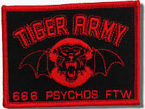 TIGER ARMY - 666 PSYCHO FTW EMBROIDERED PATCH