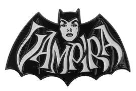VAMPIRA - RETRO BAT WHITE ENAMEL PIN BADGE