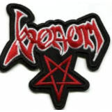 VENOM - VENOIM W/ PENTAGRAM CUT OUT EMBROIDERED PATCH