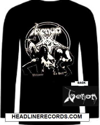 VENOM - WELCOME TO HELL LONG SLEEVE TEE SHIRT