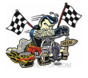 VINCE RAY - HOT ROD TO VEGAS STICKER