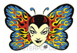 VINCE RAY STICKER - TATTOO BUTTERFLY