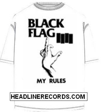 BLACK FLAG - MY RULES TEE SHIRT