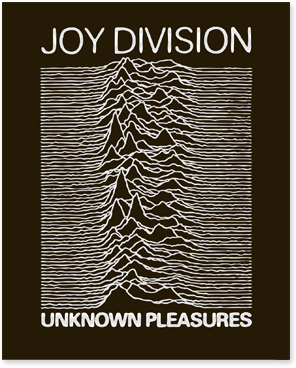 JOY DIVISION - UNKNOWN PLEASURE (BLACK BACKGROUND) ENAMEL PIN