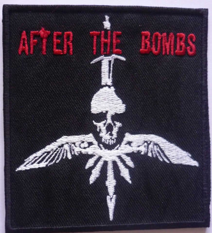 AFTER THE BOMBS - SKULL EMBROIDERED PATCH