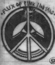 FLUX OF PINK INDIANS - PEACE SIGN LOGO PATCH