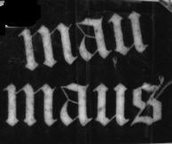 MAU MAUS - MAU MAUS PATCH