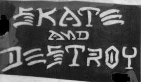 PATCH - SKATE & DESTROY PATCH