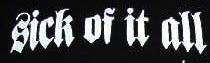 SICK OF IT ALL - SICK OF IT ALL PATCH